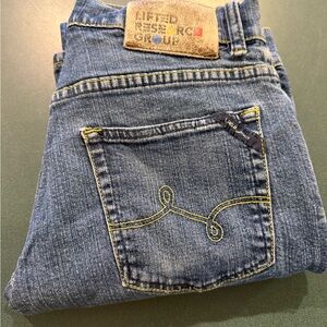 LRG Denim Jeans with Yellow Stitching